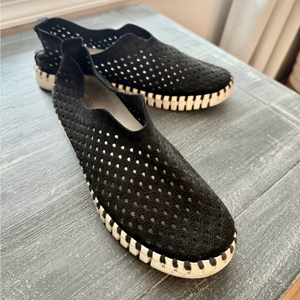 Black Slip-On Ilse Jacobsen Shoes